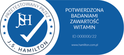 Potwierdzona zawartość witamin