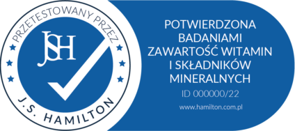 Potwierdzona zawartość witamin i składników mineralnych